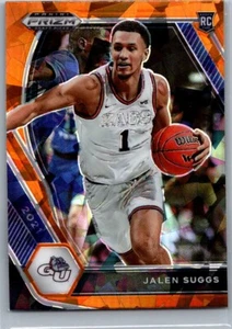 2021 Panini Prizm Draft Picks - Jalen Suggs #3 Orange Ice Prizm (RC) - Picture 1 of 2