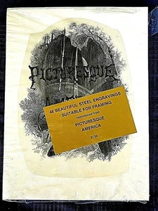 48 PICTURESQUE AMERICA REPRODUCTIONS of VINTAGE ART PRINTS NEW (other) collage - Picture 1 of 7