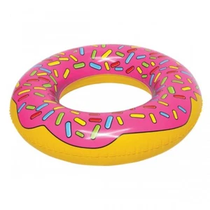 SportsStuff Strawberry Donut Pool Float Tube Pink/Yellow (54-3003) - Bild 1 von 2
