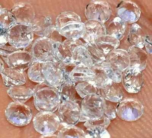 6 mm Natürlicher Makelloser Weißer Saphir Lot Rund 12 Stck. Zertifiziert Lose Edelstein - Bild 1 von 4