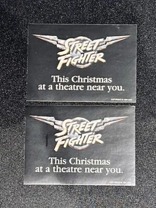 UCS - Street Fighter Movie Promo Sticker 1994 (Set of 2) - Picture 1 of 2