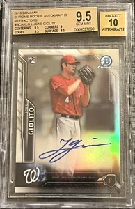 2016 Bowman Chrome Lucas Giolito # BCARLG Rookie Autograph Refractor BGS 9.5/10 - Picture 1 of 3