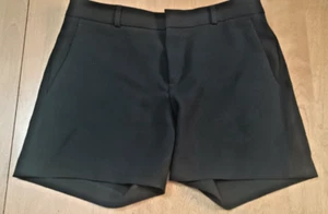 Women's Banana Republic Black Flat front Shorts Size 2 - Picture 1 of 8