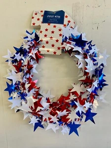 1 PK Red white blue wired star garland 20 Ft 4th of July party decor - Picture 1 of 1