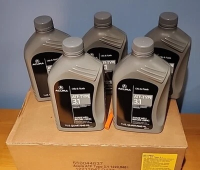 5 QTS Acura Honda OEM ATF Type 3.1 9SPD Automatic Transmission NEW SEALED - Image 1 of 3