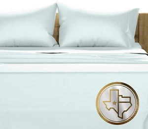 100% Egyptian Cotton Queen Size Sheet - 1000 Thread Count 4 PC Cotton Sheets for - Picture 1 of 9