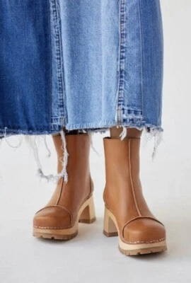 Anthropologie Swedish Hasbeens Stitchy Ankle Boots Size 39 $420 - Image 1 of 4