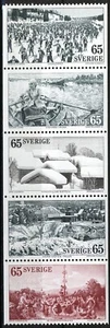Svezia 1973, Turismo - Dalekarlien set MNH, Mi 794-98 - Foto 1 di 1
