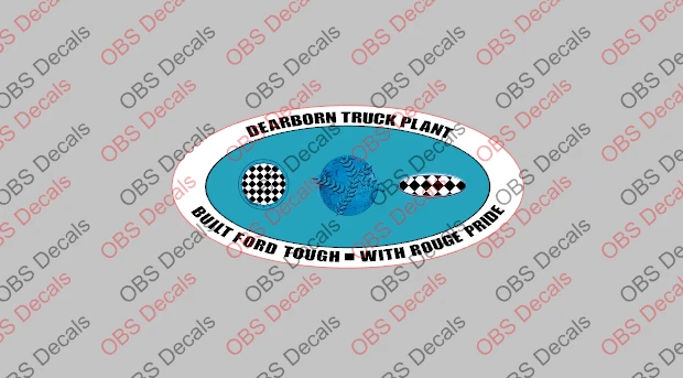 Camión calcomanía ventana planta montaje Dearborn F150 AZUL VERDE Foto 1 de 1