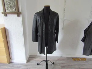 super, schwarzer Nappaledermantel, Damen - Bild 1 von 6