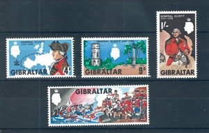 Sellos del 250 aniversario del nacimiento del general Eliott de Gibraltar 1967. MNH. Sg 219-222 - Imagen 1 de 2