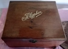 Music Box Poliphon 1895 Leizpig German Rosewood Metal Inserts 1895 5.5*9.1*9.8in