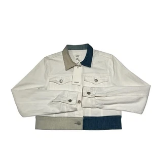 NWT Hudson Jeans Cropped Trucker Jacket Style WC7300DWM Retail $265 - Picture 1 of 15