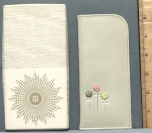 FUNDA GAFAS MCM VINTAGE DE CUERO CON CUENTAS de BUXTON - NUEVA EN CAJA - Imagen 1 de 5