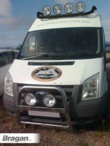 Roof Bar C To Fit Ford Transit MK6 Medium 2000 - 2006 Van High Stainless - BLACK - Picture 1 of 4