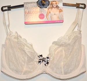 M&S LIMITED COLLECTION FUN & FLIRTY BALCONY BRA SIZE 30C CREAM BNWT - Picture 1 of 2