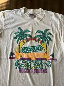 Camiseta Busch Gardens I Survived Congo River Rapids Gráfica Talla Grande De Colección - Imagen 1 de 11