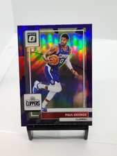 2022 Panini Donruss Optic Paul George Purple Prizm Los Angeles Clippers #110