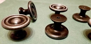 Möbelgriffe  -- Möbelknöpfe -- Schubladengriffe -- METALL -- rund -- 12 Stk -top - Bild 1 von 5