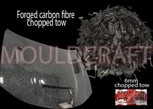 MOULDCRAFT 1kg Genuine Carbon Fibre 6mm chopped tow for Forged carbon parts - Picture 1 of 1
