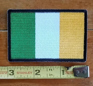 IRISH FLAG ~ Flag of Ireland ~ Biker Motorcycle JACKET VEST IRON ON Patch - Picture 1 of 4