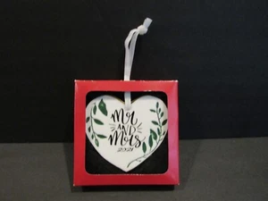 ST. NIKOLAUS QUADRAT Spruch HERZFORM Ornament MR AND MRS 2021 - Bild 1 von 3