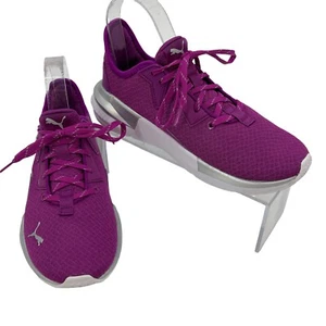 Puma Training Shoes Womens 6 Purple Platinum Metallic Athletic Workout Running - Picture 1 of 10
