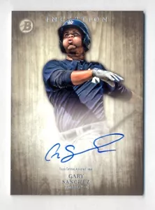 GARY SANCHEZ 2014 BOWMAN INCEPTION ON CARD AUTO AUTOGRAPH ROOKIE RC YANKEES - Picture 1 of 2