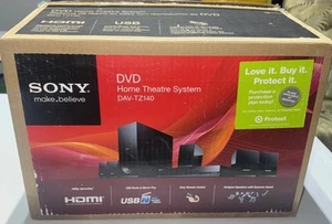 NEW Sony DAV-TZ140 5.1 Channel Home Theater System 300W 5 Speakers & Subwoofer - Picture 1 of 6