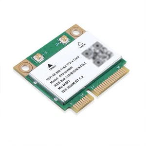 AX210 Wireless Network Card 5374M WIFI 6E 2.4G/5G Dual-Band BT 5.2 MINI PCIE - Afbeelding 1 van 14