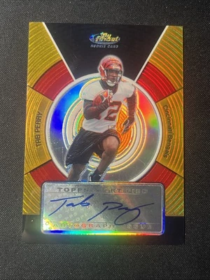 2005 topps finest Tab Perry  gold refractor Auto /49 RC - Image 1 of 2