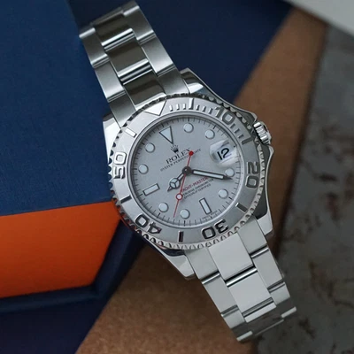 Rolex Yacht-Master 35mm Midsize 168622 Steel Platinum Automatic 2000 - Image 1 of 4