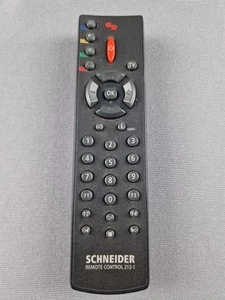 Schneider TV Remote Control 213-1 Tested  - Picture 1 of 8