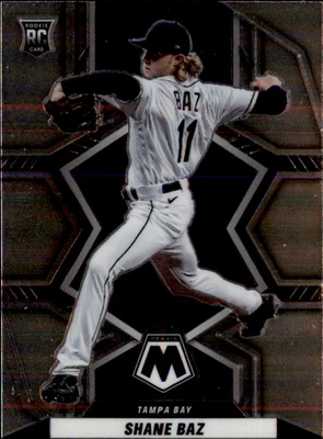 2022 Panini Mosaic - Rookies Shane Baz Tampa Bay Rays #247 (RC) - Image 1 of 2