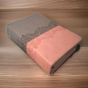 Life Application Study Bible 3rd Ed. Large Pink Leathersoft Red Letter - Picture 1 of 15