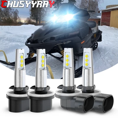 880 881 LED Headlight Bulbs For Arctic Cat Crossfire 800 Sno Pro EFI 2009-2011 - Image 1 of 4