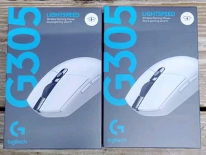 2-Logitech G305 White Wireless Mouse - NEW SEALED (Lot Of 2) - Picture 1 of 2
