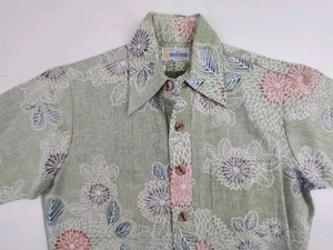 Vintage Andrade Resort Hawaiihemd Small Gr. 40 Pullover grün  - Bild 1 von 12