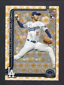 2025 Topps Series 2 #558 ROKI SASAKI RC LA Dodgers SUMMER SUN Parallel ROOKIE - Bild 1 von 2