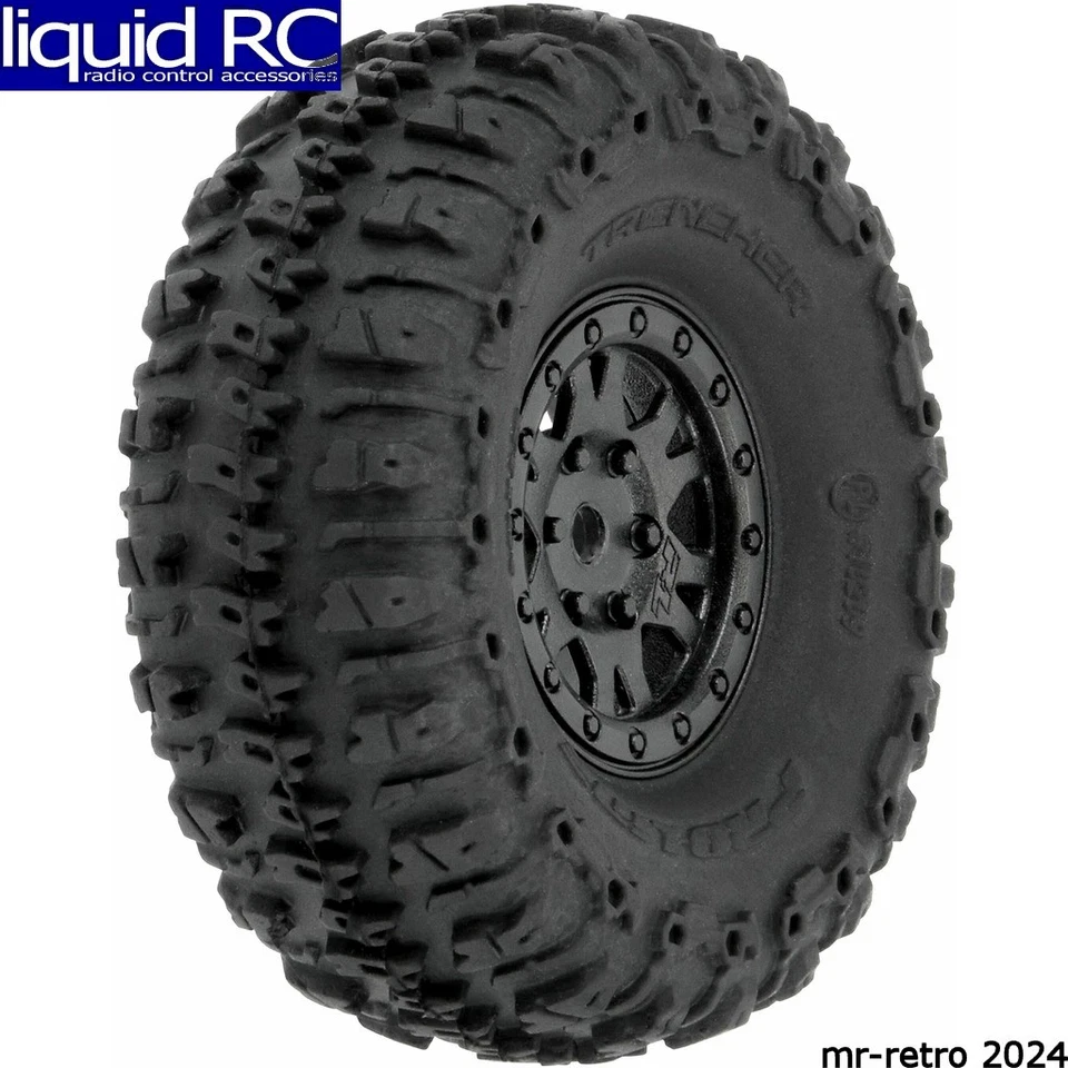 Pro-Line 1020910 1/24 Trencher F/R 1.0 Trs Mounted 7mm Black Impulse 4 - Image 1 of 1