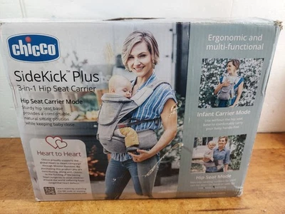 Portador de asiento de cadera Chicco SideKick Plus 3 en 1, titanio (gris) Foto 1 de 4