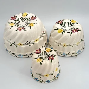 Set 3 Vintage Stil Keramik Jello Bundt Pfanne Kuchenform Deko Wandkunst Dekor - Bild 1 von 3