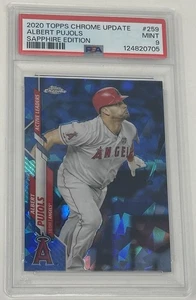 Albert Pujols 2020 Topps Chrome Update Sapphire Edition SP #U-259 PSA 9 MINT - Picture 1 of 4