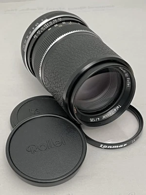 VTG Rollei HFT Tele-Tessar 135mm f/4 QBM Mount Telephoto Lens ADAPT TO OTHERS? - Image 1 of 4