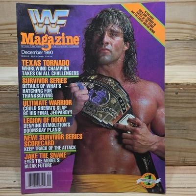 WWF РЕСТЛИНГ ЖУРНАЛ ДЕКАБРЬ 1990 ВИНТАЖНЫЙ БОЛЬШЕ НЕ ИЗДАЮЩИЙСЯ WWE WCW 80-е ТЕХАССКИЙ ТОРНАДО - Изображение 1 из 4