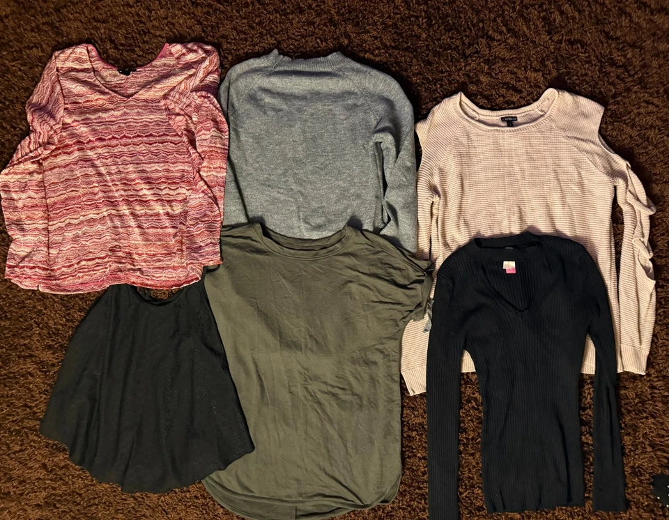 Revendedor Tops Lote de 6 Camisas para Mujer Talla Mediana Express, H&M algunas Nuevas Sin Etiquetas Foto 1 de 4