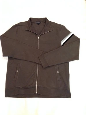Banana Republic Hombres Cremallera Completa Sudadera Chaqueta Marrón Talla XL Foto 1 de 4