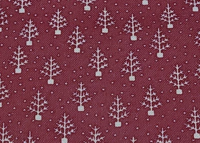 CENTENNIAL Judie Rothermel Mini Tree Burgundy Quilting Cotton Fabric Marcus 3yds - Image 1 of 4