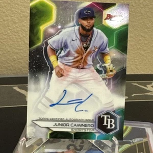 2023 Bowman's Best - Best of 2023 Autographs Junior Caminero #B23-JCO (AU, RC) - Picture 1 of 3