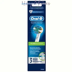 Oral-B Floss Action 3 cabezales de cepillo de repuesto nuevos en caja - Imagen 1 de 1